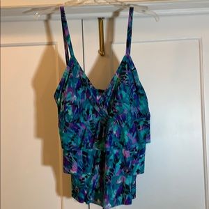 3x (22W/24W) Catalina tankini top blues & purples